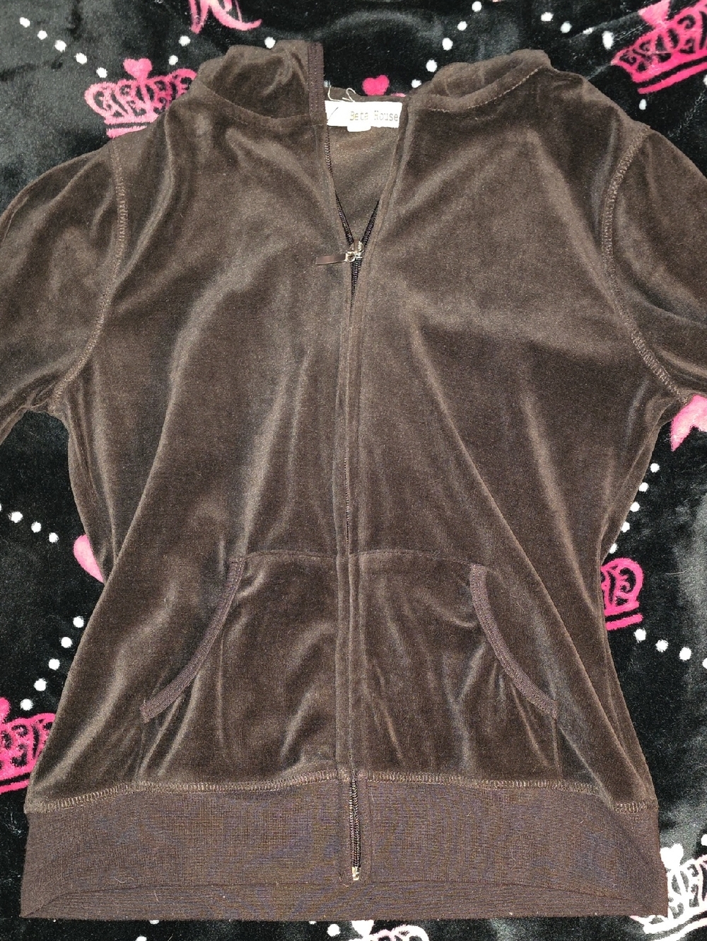 Beta House Brown Velour Jacket
